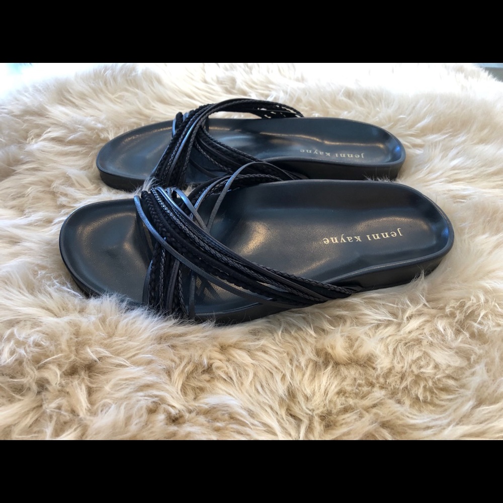 Jenni Kayne leather braid strap sandal